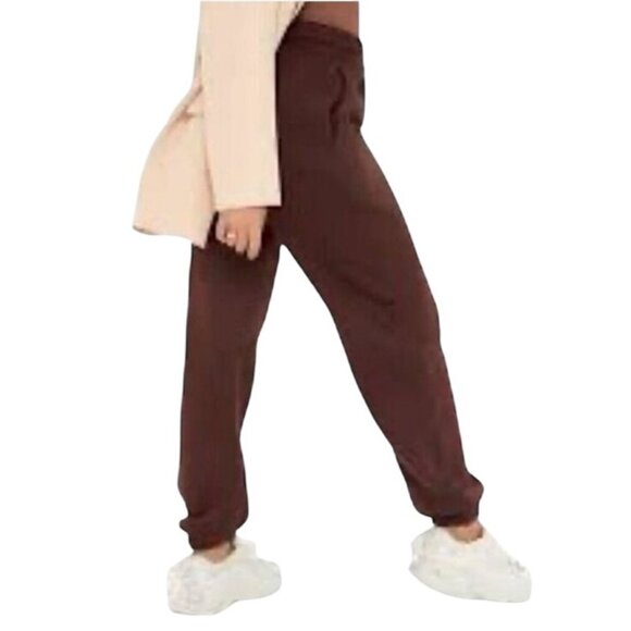 NEW Naked Wardrobe Cotton Blend Sweatpants with Pockets in Chocolate Brown, 1X - Picture 2 of 9